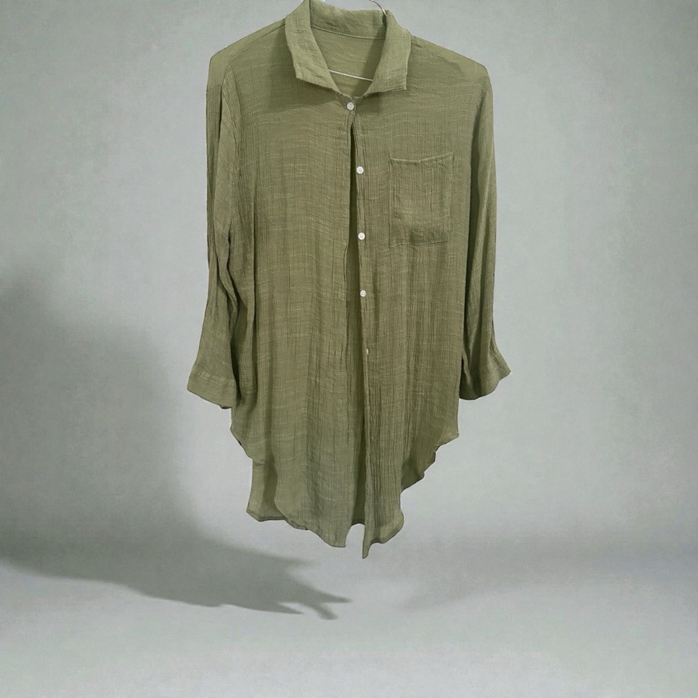 Olive Green woman’s Casual Shirt